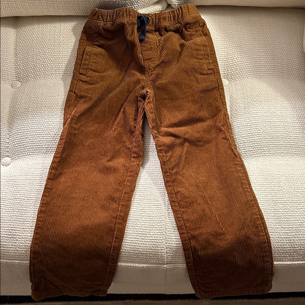 Mini Boden Brown Corduroy Kids Pants 6Y